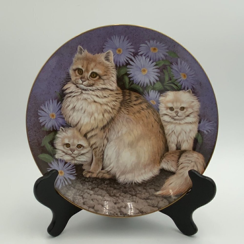 Long Haired Ladies Royal Stafford Collector Plate Rhea Silva Porcelain Signed